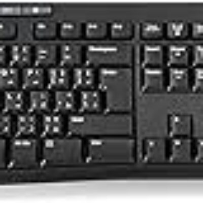 Logitech Mk270 Wireless Keyboard And Mouse Combo For Windows, 2.4 Ghz Wireless, Compact Wireless Mouse, 8 Multimedia And Shortcut Keys, 2-Year Battery Life, Pc/Laptop, English/Arabic